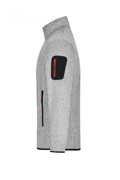 JN762 Herren Fleece Strickjacke | James & Nicholson