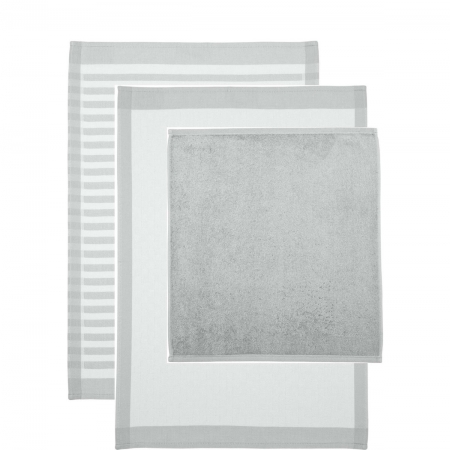 Ross-Küchentuchset-Superior-silbergrau