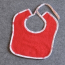 Schlabberlatz Vogelhausmotiv Vorderseite